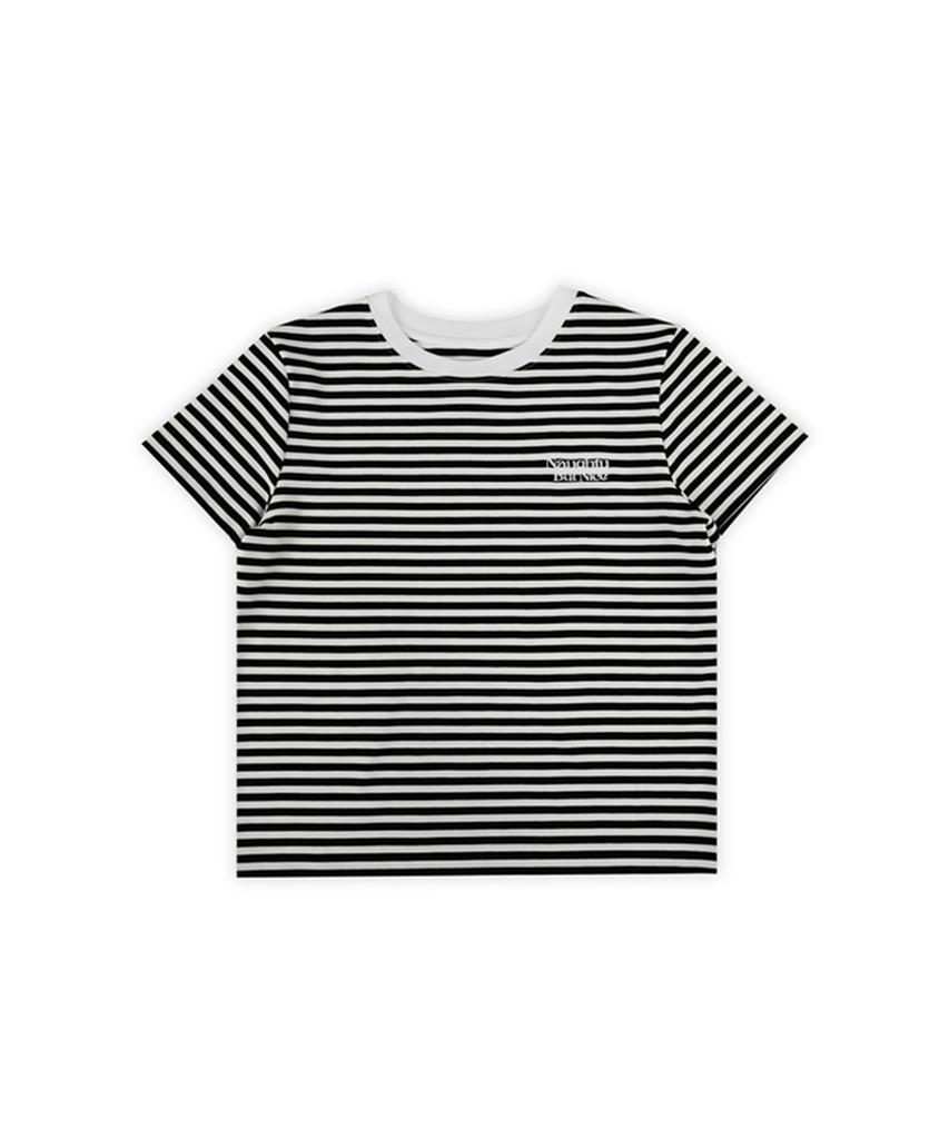 Notibeosnaiseu Nobutna Essential Stripe Tee - Black