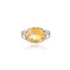 Citrine Gemstone Ring: 925 Sterling Silver Statement Ring