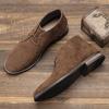 Moda Primavera y Otoño Ante Casual Botas de Hombre Retro con Cordones Botines Chelsea de Hombre Botas de Nieve
