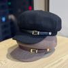 New Octagonal Hat for Women  Fashionable Autumn and Winter Beret Hat for Large Head Circumference and Small Face Suitable for Square and Round Faces