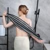 Long Body Scrubber Soft Exfoliating Towel Fast Absorbing Fabric Easy Cleansing Shower Tool for Adults and Family