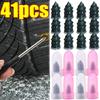 21-41PCS for Motorcycle Truck Vacuum Car Tyre Repair Rubber Nail Set Universal Tire Screw Tubeless Repair Accessories Kits