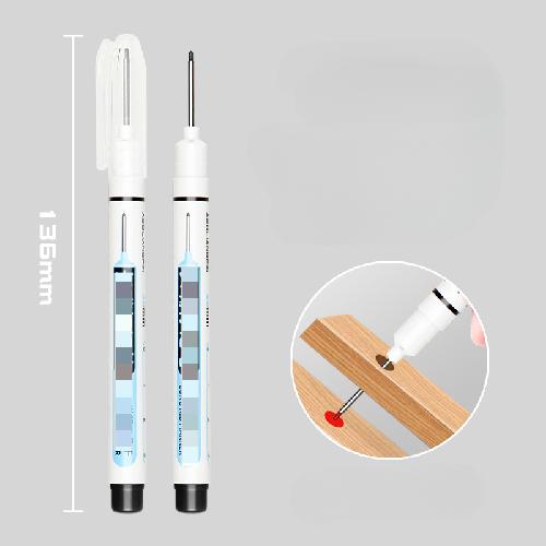 1pc Long Head Marker Marking Pen Permanent Paint Pen Set For Woodworking Decoration Deep Hole Marker Stationery Art Supplies
