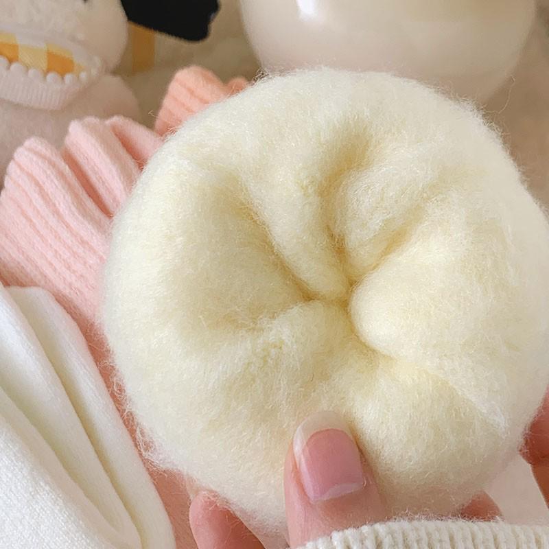 Women's Terry Fluffy Mid-Calf Socks - Thick, Warm, Imitation Cashmere for Autumn & Winter Versatility