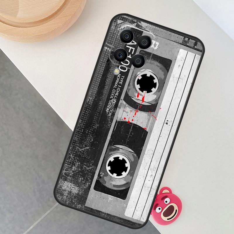 Vintage Cassette Tape Retro Style Case For Samsung Galaxy M53 M33 M13 M15 M35 M55 M32 M16 M36 M56 M54 M20 M52 M34 M14 M11 M31