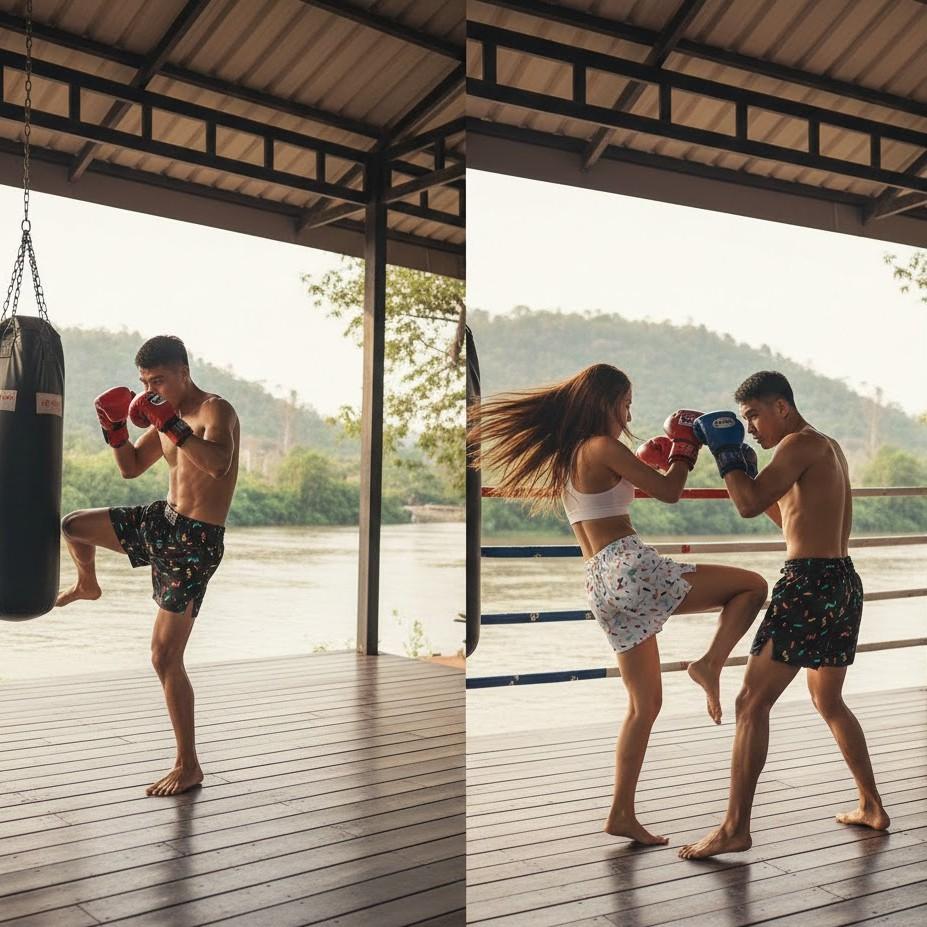 Polka Dot Boxing Muay Thai Kickboxing Training Shorts Print Quick Dry Martial Art Boxer Unisex Men Women Kid Fighting Fitness Sport Gym Workout