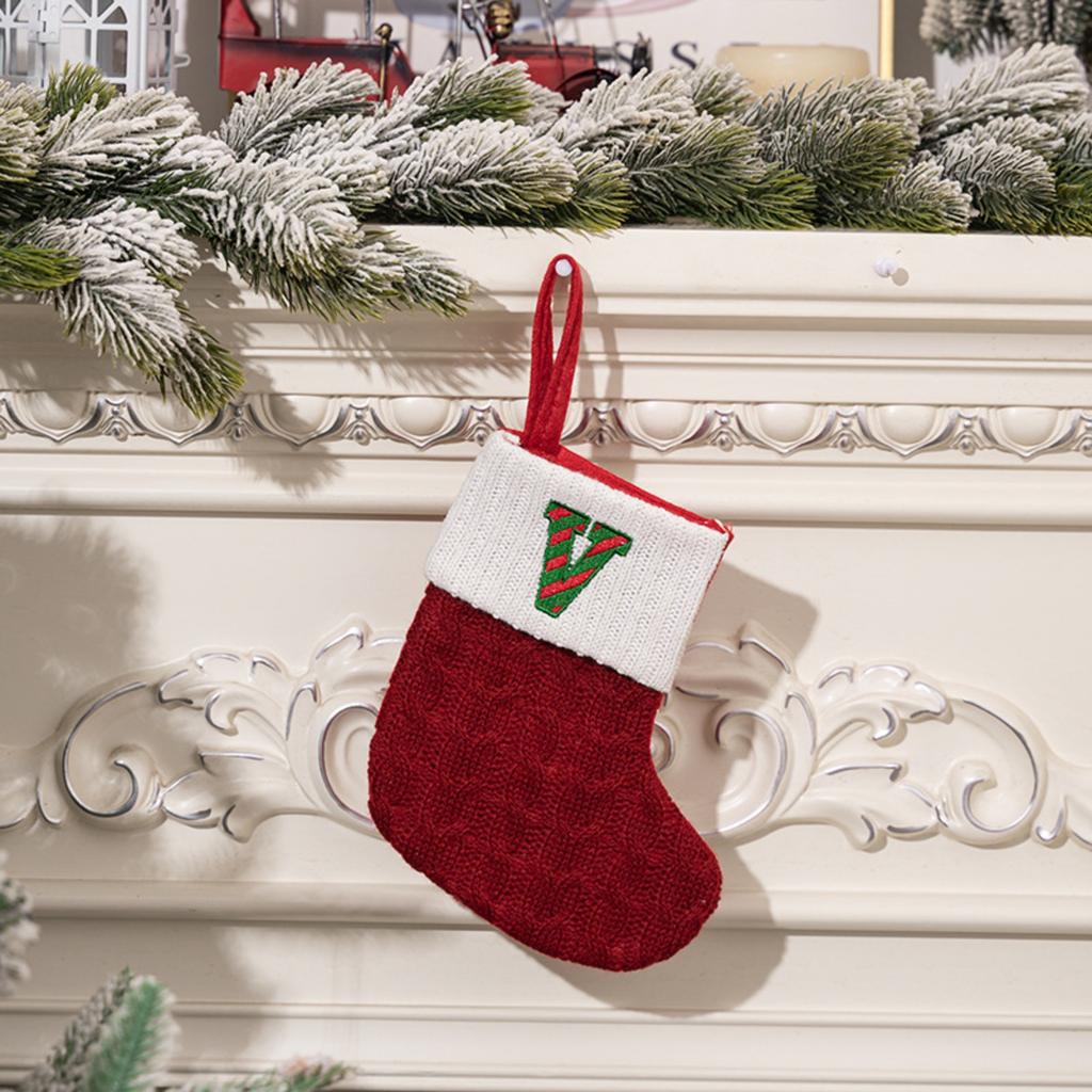 Christmas Socks Candy Boots With Small Bells Holiday Gift Bags Christmas Trees  Boots For Fireplace