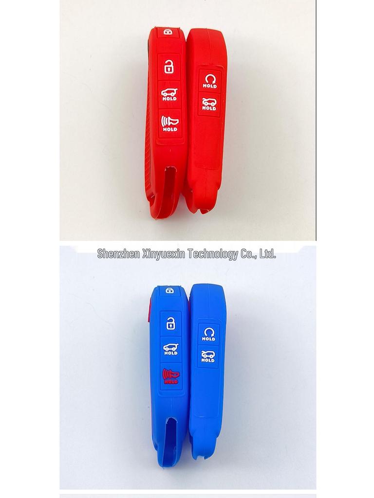 Silikon-Schutzhülle für 2023-2026 Kia K5 Telluride 6-Tasten-Fernbedienung mit Wabenmuster