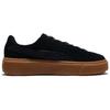 (WMNS) PUMA Suede Platform Animal Low Top Black Women's 365109-01