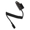 D Tap Splitter Cable with LED Digital Display B Type 3 Port D Tap Splitter Hub Power Cable for V Mount Camera Battery