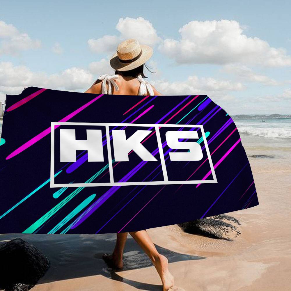 Sports Car HKS JDM Big Microfiber Beach Towels Quick Dry Towel Sand Beach Towels Pool Towel For Travel Swim Pool Yoga