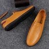 Fashion Classic Business Shoes Genuine Leather Mens Slip on Flats All-match Male Comfortable Loafers Casual Shoes Soft-Soled Moccasins