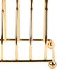 7-teiliges Set goldene Metall-Untersetzer Eisen-Untersetzer mit Halter Untersetzer Tisch-Untersetzer-Set für Couchtisch