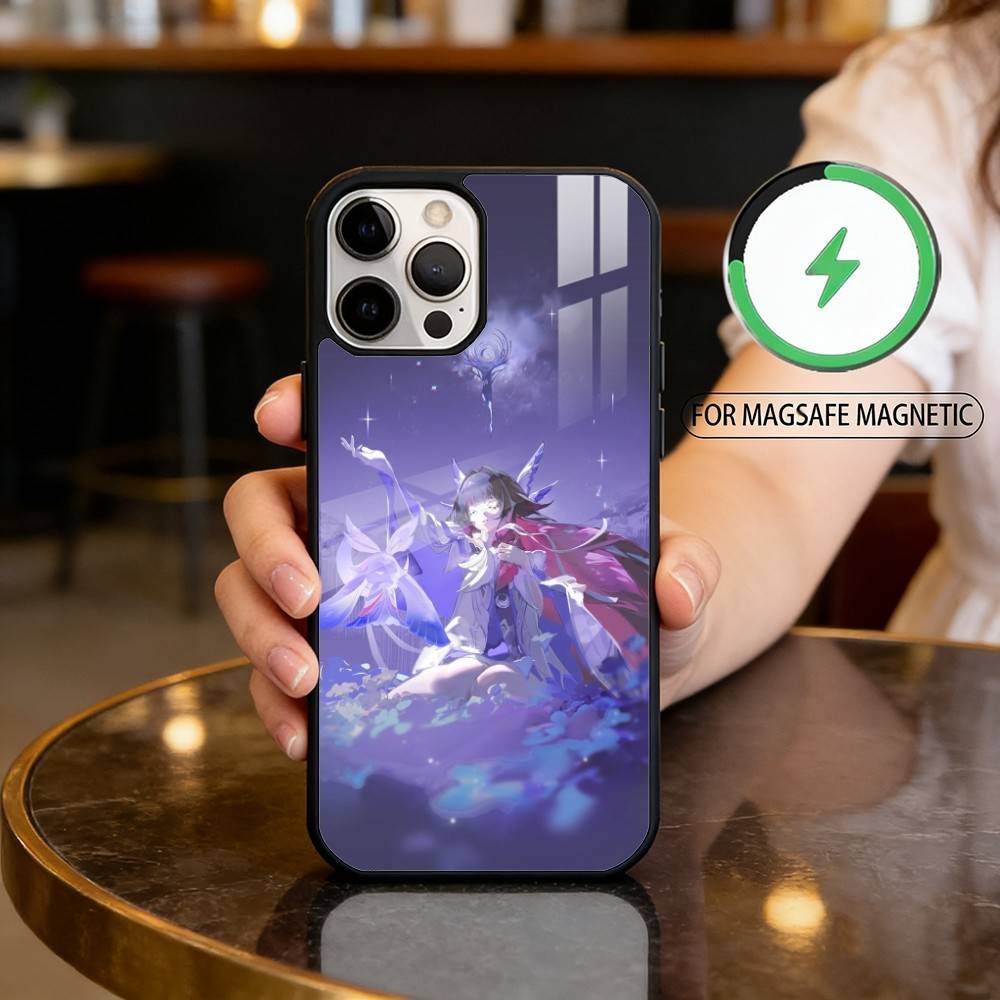 

G-Genshin columbina Phone Case For iPhone17,16,15,14,13,12,11 Plus,Pro Max Magnetic For Magsafe Wireless Charging iPhone16PRO