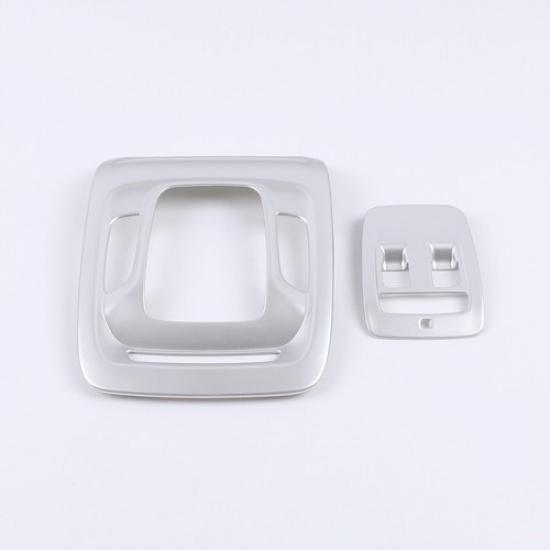 Front Reading Light Cover Trim For - Cadillac CT4 ATS 2pcs Matte Silver