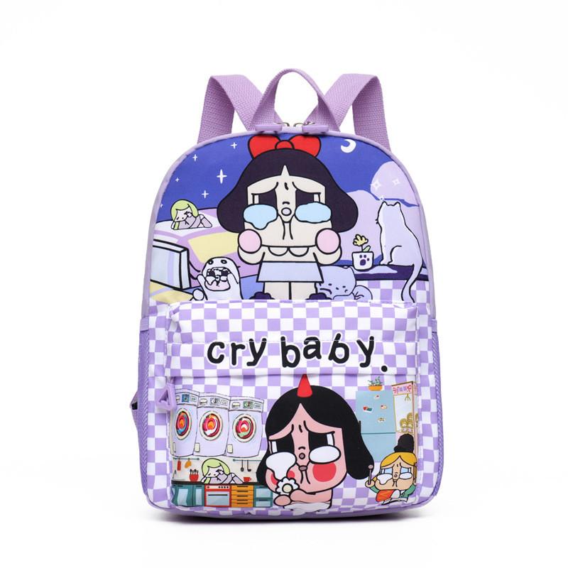 Backpack Pattern Crybaby Cartoon Large Capacity Waterproof Children School Bag