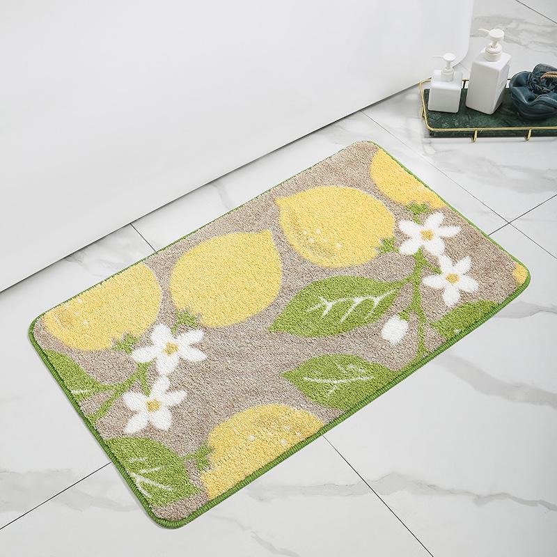 Mata podłogowa do łazienki druk atramentowy z mikrofibry łazienka chłonna mata do stóp wycieraczka do butów do sypialni mata antypoślizgowa uciekający dywan