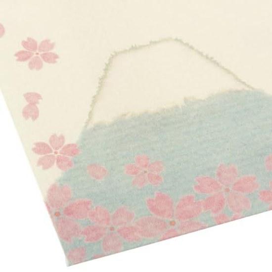 Washi Kawa Sumi Pochi Bukuro Chigirie Sakura Fujisan 10 Pieces Included