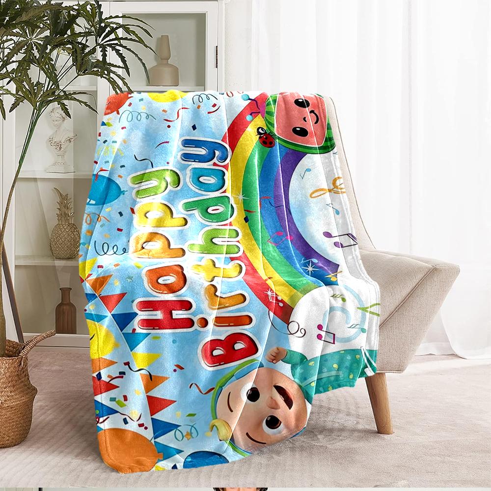 Coperta Stampata a Tema CoComelon - Perfetta per Divano, Letto, Viaggi e Uso Esterno | Lavabile in Lavatrice, Accogliente e Durevole.