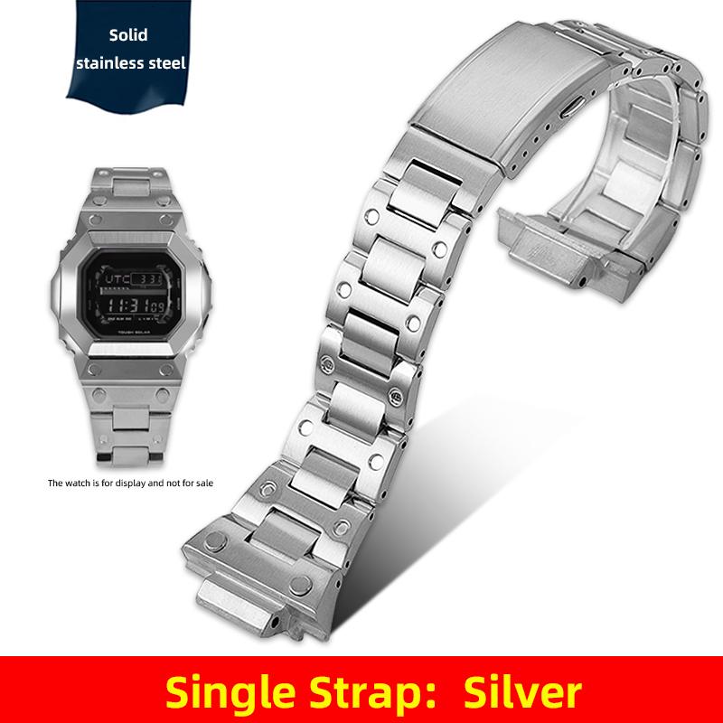 GX-56 Watch Mod Kit Metal Case Bracelet for Casio Giant G Square GXW-56BB GX-56BB/RC Stainlesss Steel WachBand Strap Accessories