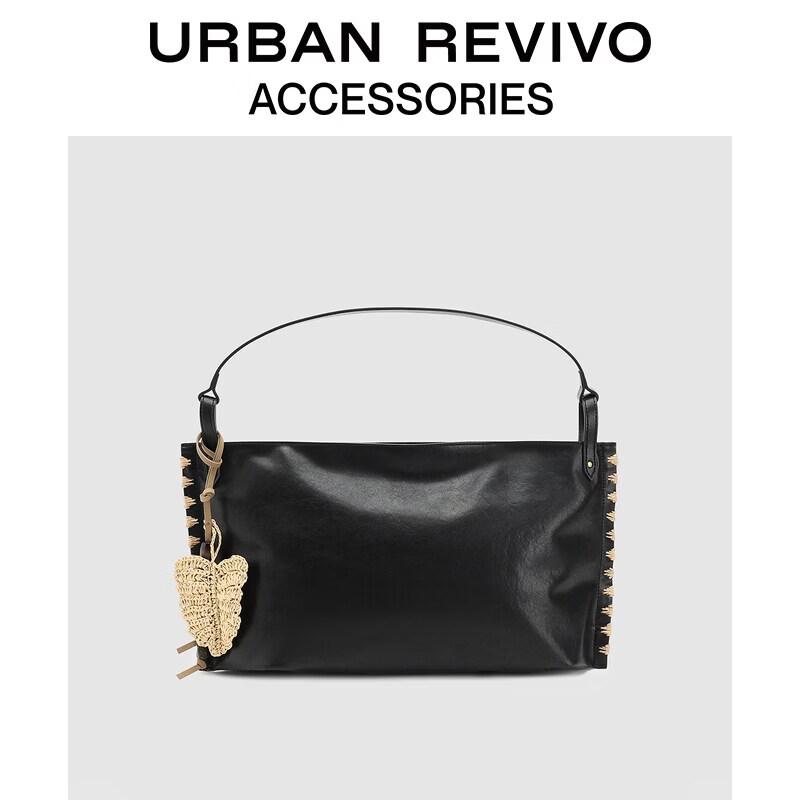 URBAN REVIVO Woven Shoulder Bag One Size