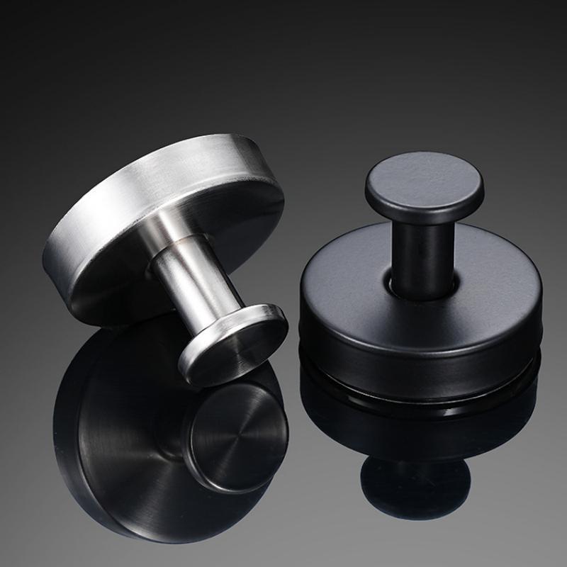 2/4Pcs Reusable Wall Mount Stainless Steel Suction Cup Hooks Waterproof Hangers for Home Office Bathroom