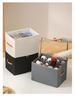 Foldable Oxford Cloth Shoe Storage Box with Lid - Dustproof and Trendy, Compartmented for Organized Wardrobe.