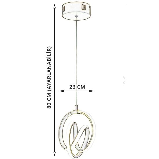 Venita Antique Modern Pendant Daylight Led Chandelier Living Room Kitchen Room Hall Led Chandelier