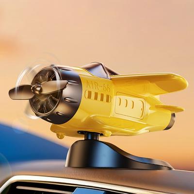Fun Solar Powered Propeller Fighter Ornament for Vehicle Decoration