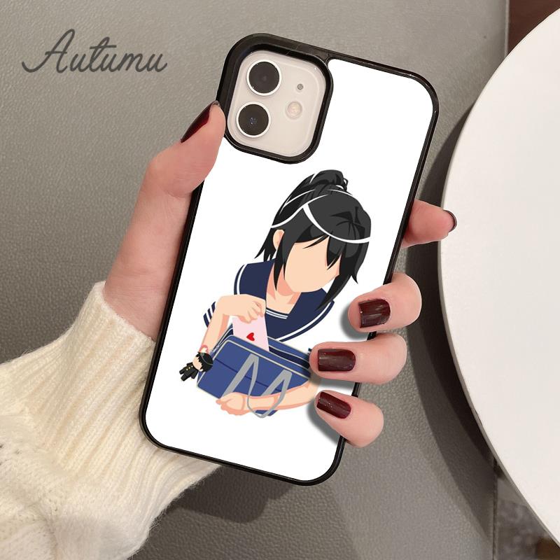 Yandere Chan Ayano Aishi Phone Case for iPhone 11 12 13 14 Pro Max Mini X XR XS SE 2020 6S 7 8 Plus Samsung Galaxy S21 S22 Cover