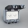 Israel Standard IP66 Waterproof Outdoor Socket, 3-Hole Double 86 Type & 146 Type Plug, Surface-Mounted Rainproof Socket