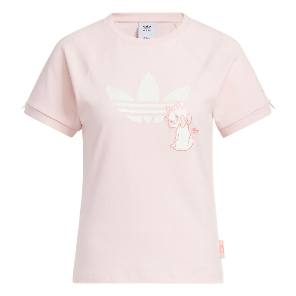 Adidas Originals Fashionable Comfortable Simple Short Sleeve Regular T-Shirt Women Tops Light-Pink KC3097