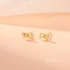 Exquisite Bow Pearl Earrings for Women  Small and Versatile Girly and Sweet Earrings