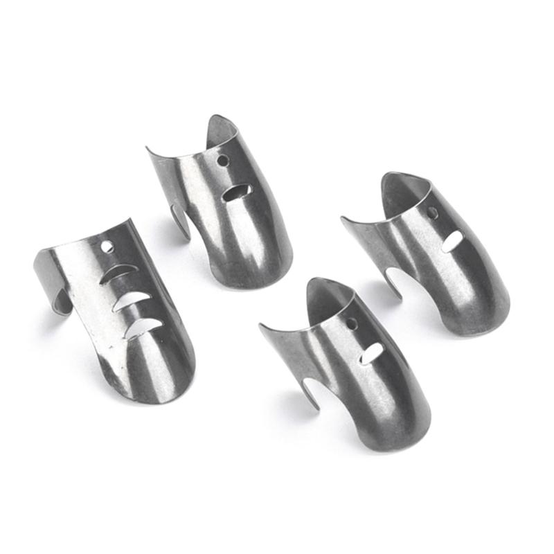 

Set of 4 304Stainless Steel Protectors Kitchen Gadget with Finger Safety Guards Protective Finger Covers for Kitchen 1