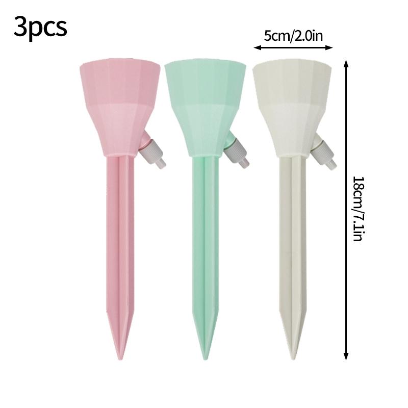 Picurator automat de 3 buc, vârfuri de auto-udare pentru plante, în ghiveci, pentru plante de interior, dispozitiv de sistem de irigare prin picurare, cutii de udat de grădină