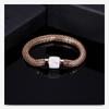 18 Karat Gold Inlay Diamant Hohl Edelstahl Retro Kabelarmband
