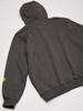 Carhartt Signature Sleeve Logo Midweight Hooded Sweatshirt Carbon Men's B&T K288, Heather, 2X-Large