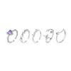 Galaxy Sweetheart Love Quadruple Star Ring Female Design Niche Ring Opening Cold Wind Index Finger Ring