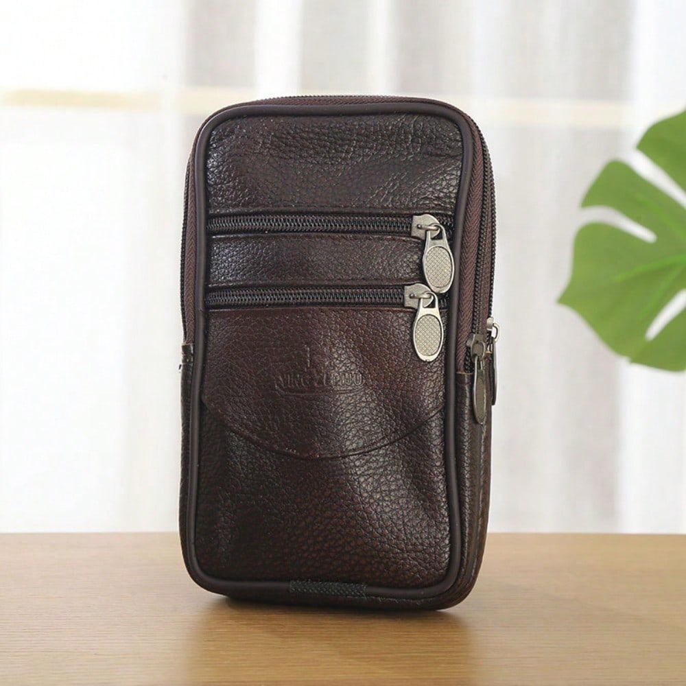 Sacoche Multifonctionnelle pour Téléphone Portable, Modèle Vertical et Horizontal, Fermeture Éclair, Sac à Monnaie Grande Capacité, Sacoche à Suspendre à la Ceinture. 18*11*3cm