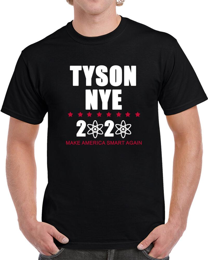 

Tyson Nye 2020 Make America Smart Again Funny Science Lovers Geek T Shirt Mens Womens Tees Top 3XL