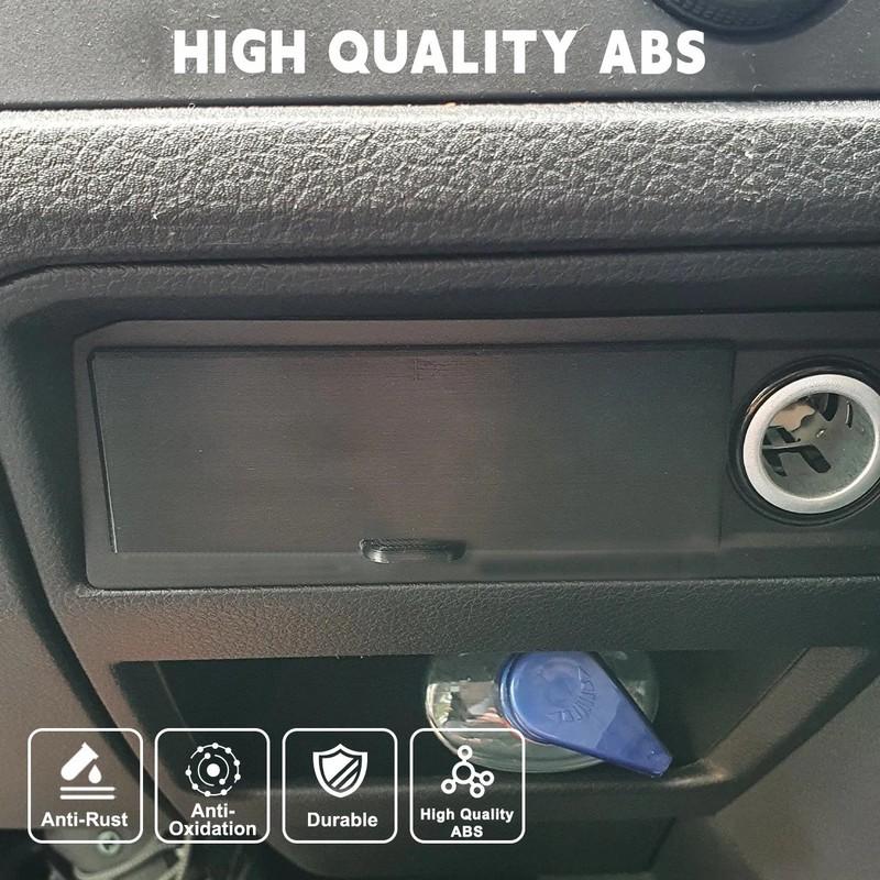 Black Cubby Drawer Durable Dashboard Storage Box Plastic Car Dash Centre Drawer Organizer For VW Transporter T6 Car Accessories