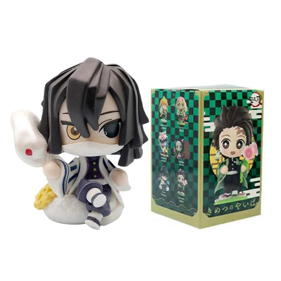 Demon Slayer Figure Set 12pcs Q Version Anime PVC Collectible Model Toy Desktop Decoration Gift for Fans