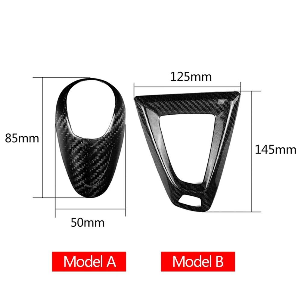 Carbon Fiber For BMW M2 F87 M3 F80 M4 F82 F83 M5 F10 X5M F85 X6M F86 Gear Shift Knob Cover Gearshift Shifter Sticker