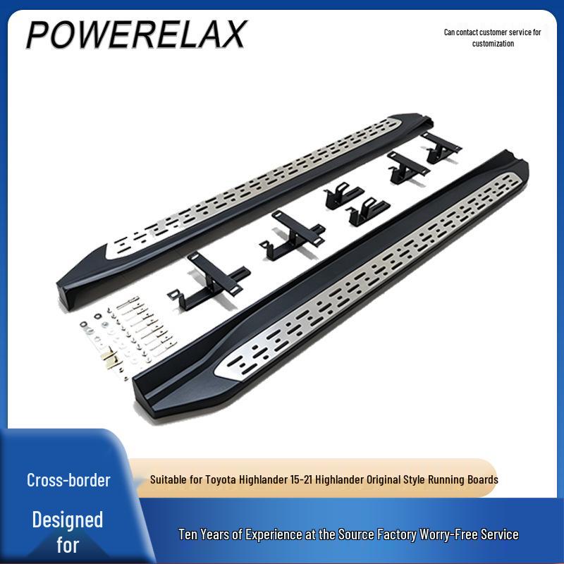 Flat Corner Side Step Boards & Foot Pedals for 2009-2011 Toyota Highlander