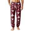 Men's Christmas Printed Pajama Pants Warm Pants for Winter