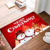 Christmas Themed Patterned Door Mat Artistic Vibrant Festive Print Mat Non Slip Floor Mat For Entryway Doorstep Cozy Home Decor