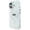 Karl Lagerfeld Klhmp16Shlskih Iphone16 6.1 Biały/White Hardcase Iml Metal Karl Head Magsafe