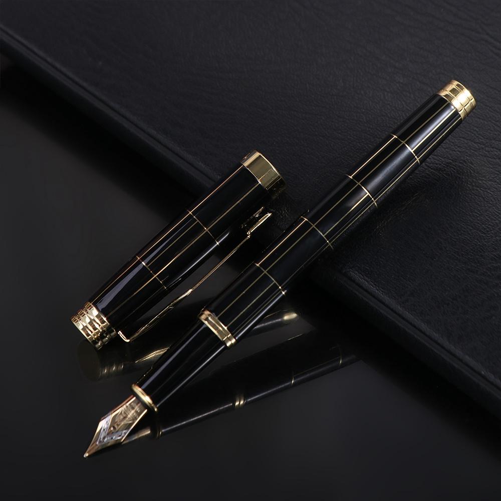 Smooth Writing Writing Ink Pen Calligraphy Pen Metal Fountain Pen Luxury Fountain Pen  Stationery