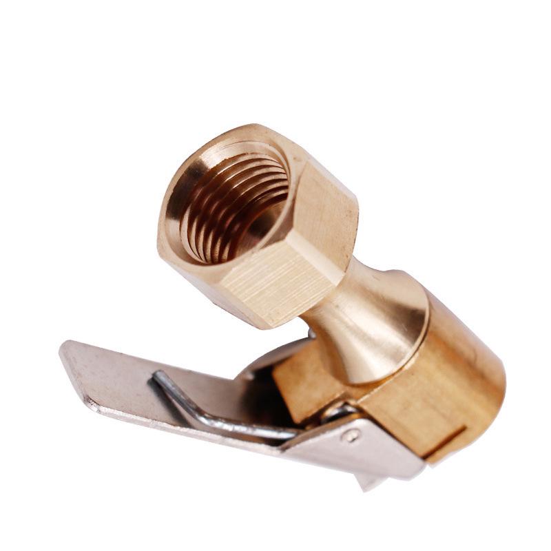 Tire Inflation Valve Chuck & Pressure Gauge Hose Adapter