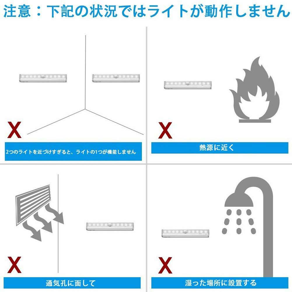 Indoor Motion Sensor Light, 10 LEDs, Bright, Automatic OnOff, Energy-Saving, Magnetic Attachment, No Wiring Required, Auxiliary Light, Footlight,